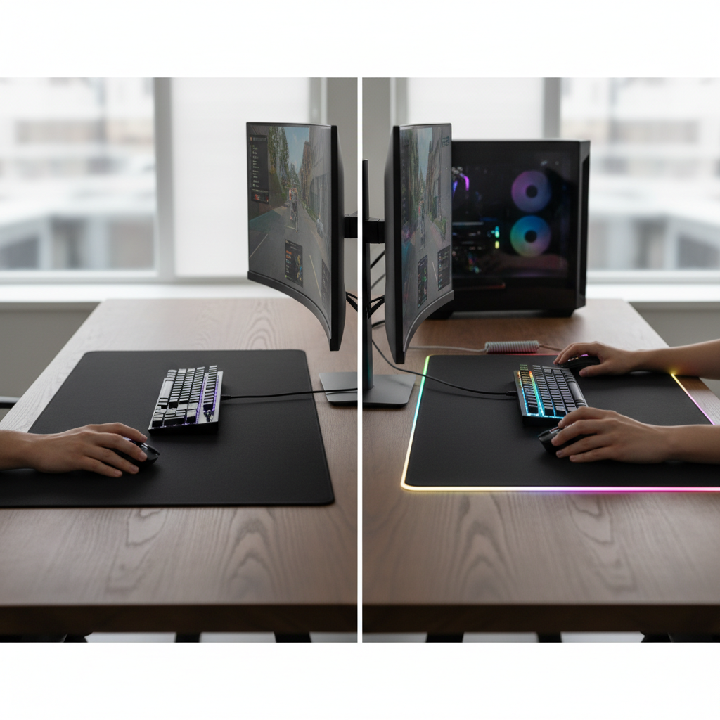 Large Mouse Pad vs. RGB Mouse Pad: Choosing Your Ultimate Desk Companion