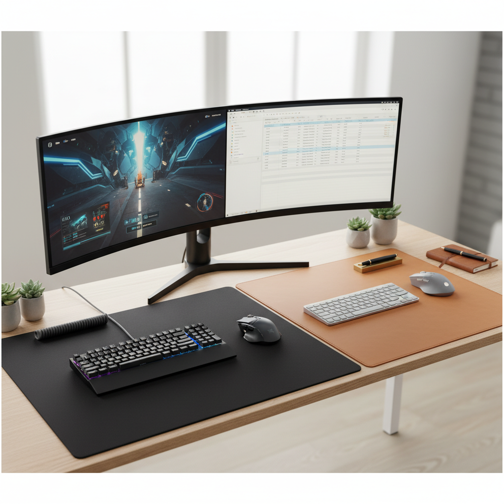 Large Mouse Pad vs. Leather Mats: Choosing Your Optimal Desk Surface